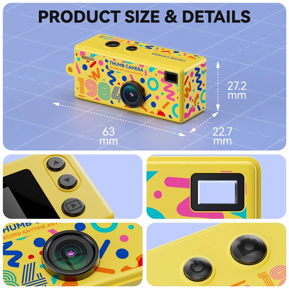 Mini Caméra Numérique Rétro G62 1080P - Appareil Photo & Vidéo portable - LENOVO