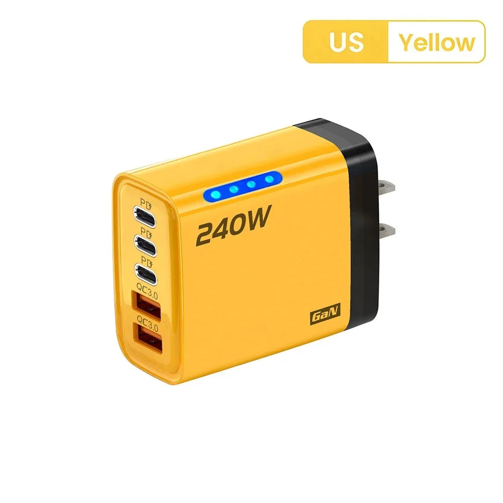 5 In 1 GaN 240W USB C Fast Charging