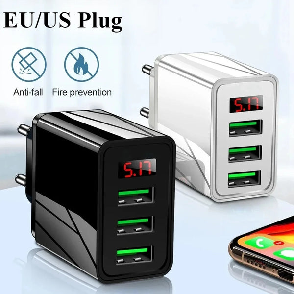 USB Charger 3 Ports