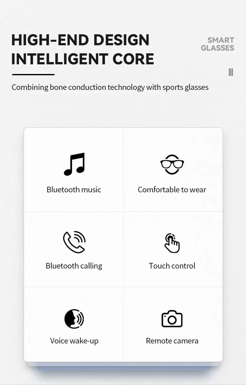 Lunettes Connectées AI 8K 2400MP-Traduction Instantanée & Appels