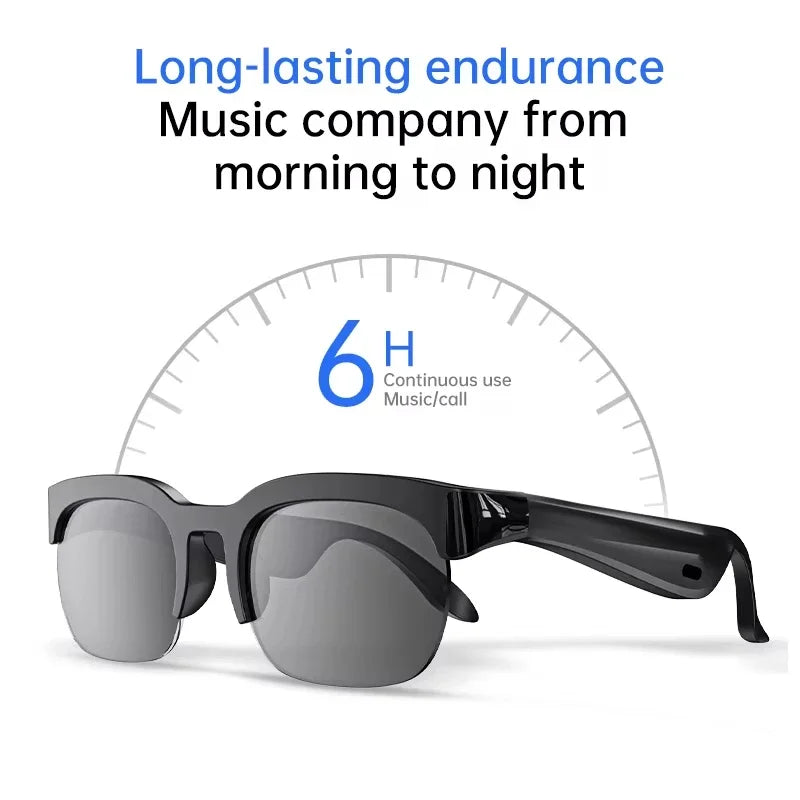 Lunettes Intelligentes Lenovo- Bluetooth-Traduction en temps réel, Conduction Osseuse & Audio