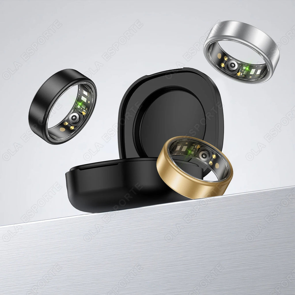 Bague connectée R10 avec étui de rangement homme/femme