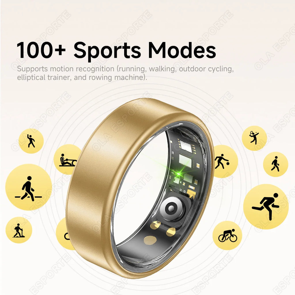 Bague connectée R10 avec étui de rangement homme/femme