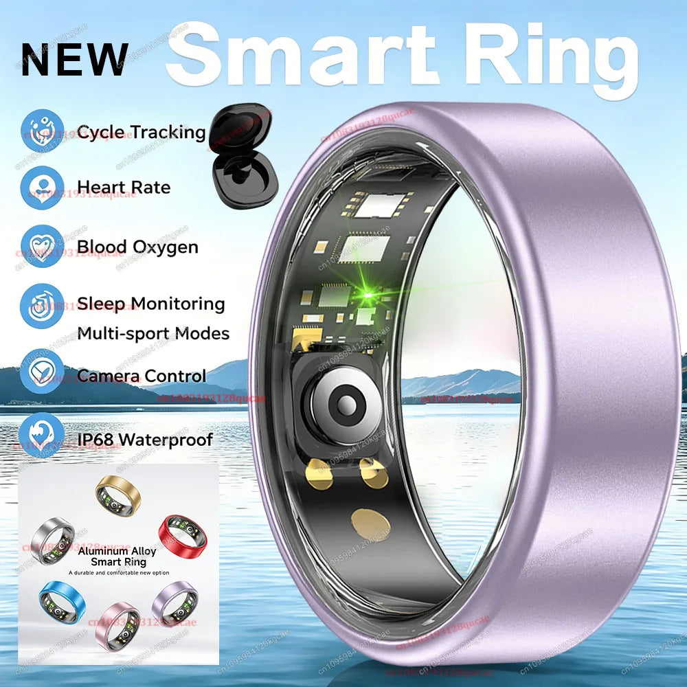 Bague connectée R10 avec étui de rangement homme/femme