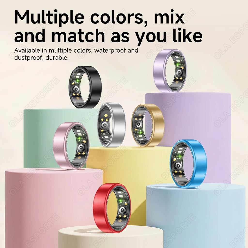 Bague connectée R10 avec étui de rangement homme/femme