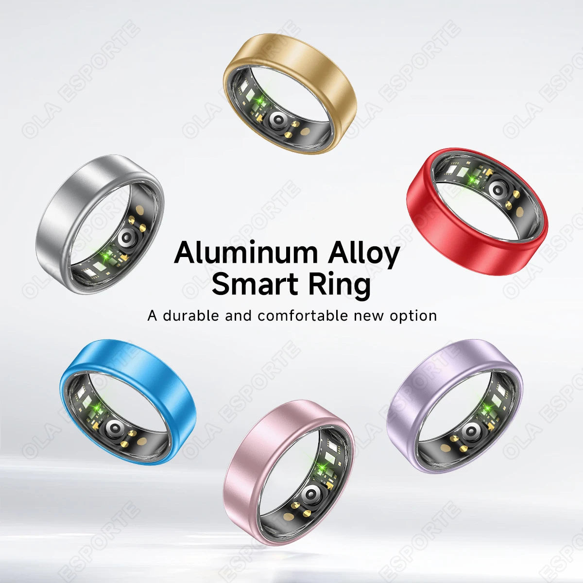 Bague connectée R10 avec étui de rangement homme/femme