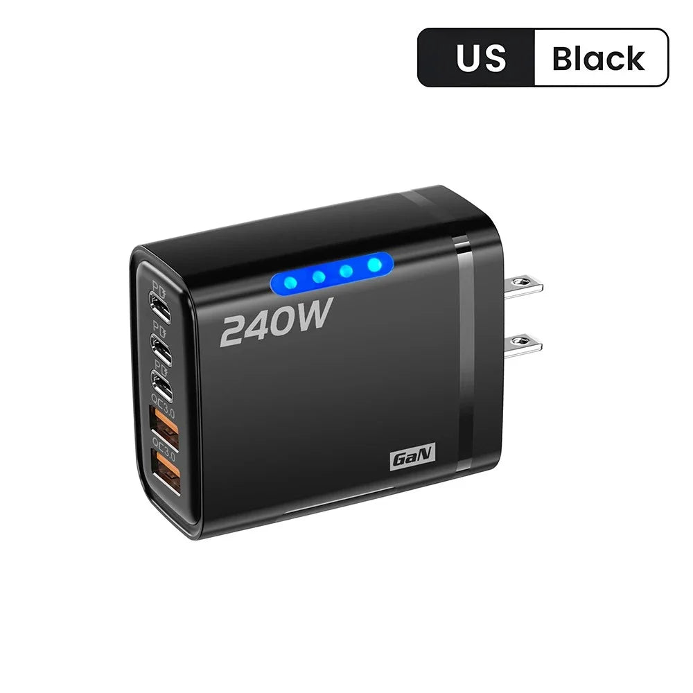 5 In 1 GaN 240W USB C Fast Charging