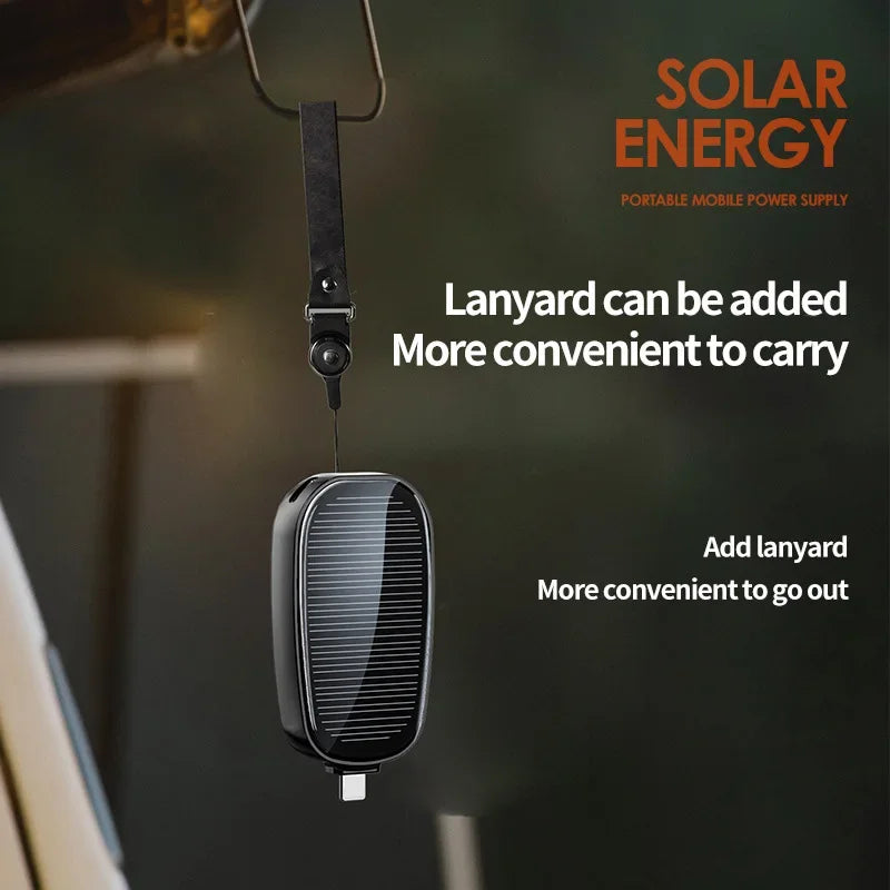 Mini batterie externe solaire Porte-clés Lenovo 1200 mAh - Batterie de secours