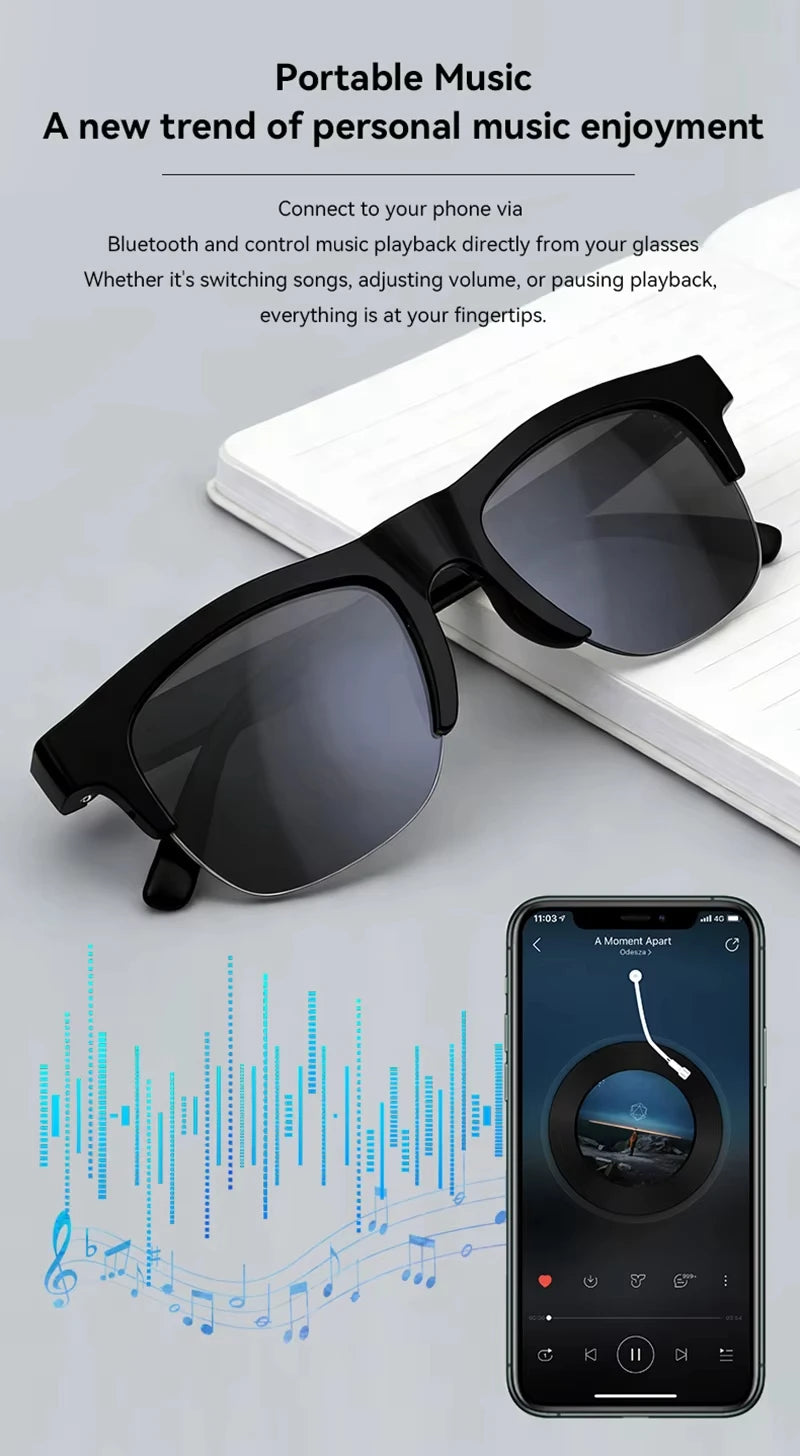 Lunettes Connectées AI 8K 2400MP-Traduction Instantanée & Appels