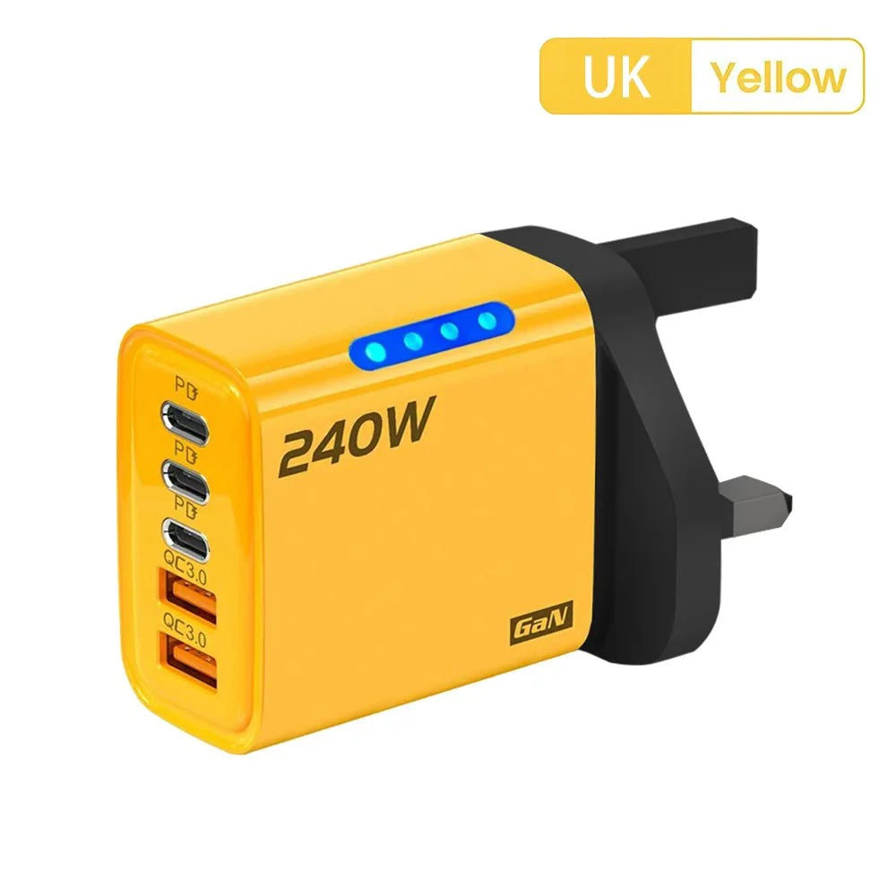 5 In 1 GaN 240W USB C Fast Charging