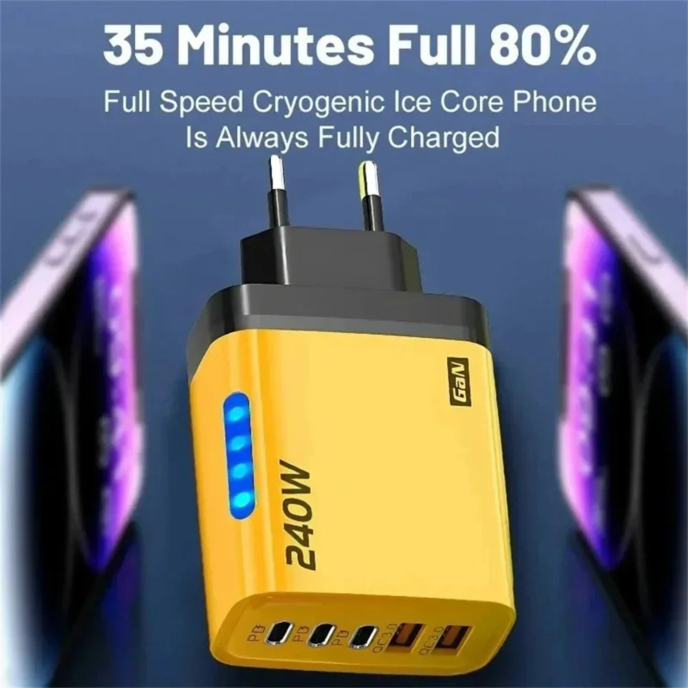 5 In 1 GaN 240W USB C Fast Charging