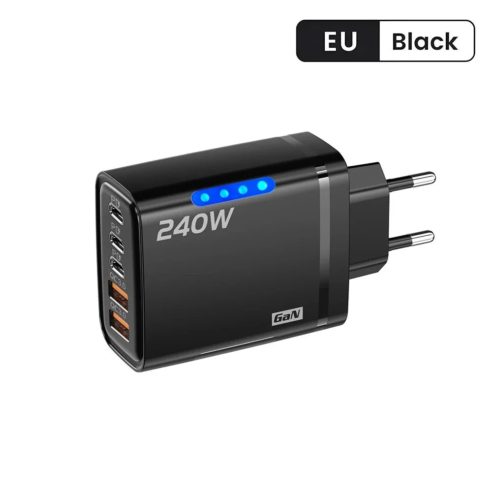 5 In 1 GaN 240W USB C Fast Charging